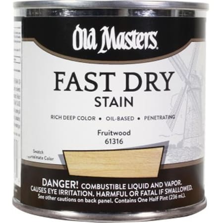 Old Masters 0.5 Pint Fruitwood Fast Dry Stain OL600816